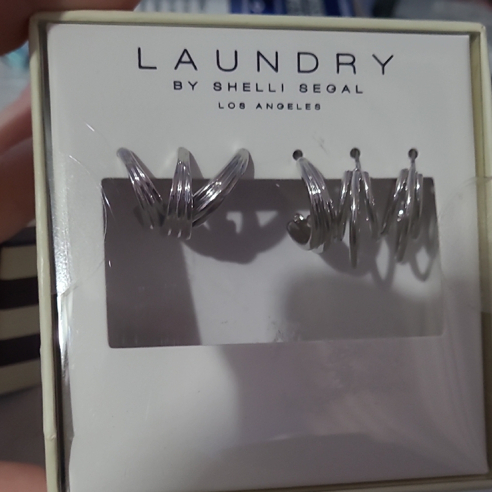 Laundry by Shelli Segal Twisted Silver Men's Cufflinks
